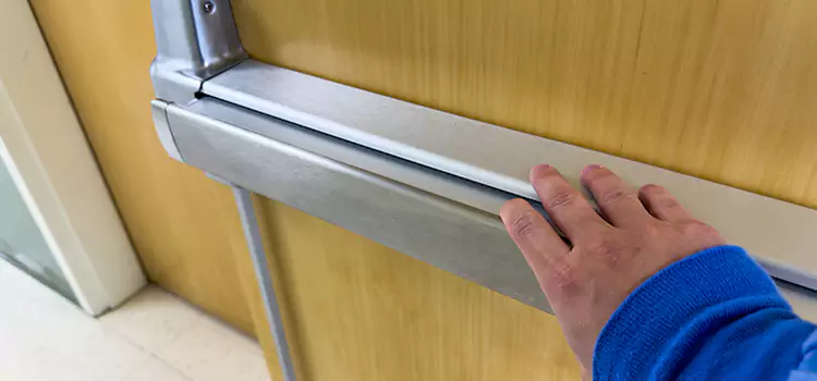 Installing a Push Bar on a Door Casa Grande